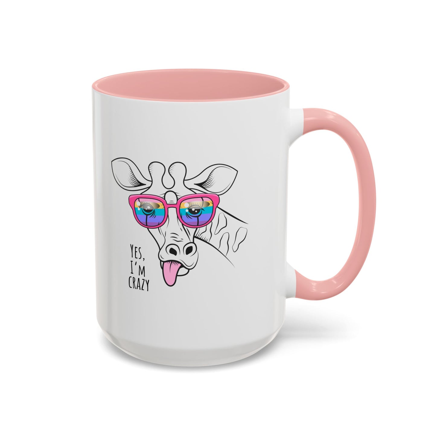Funny Giraffe Coffee Mug - "Yes, I'm Crazy" - Perfect Gift for Animal Lovers