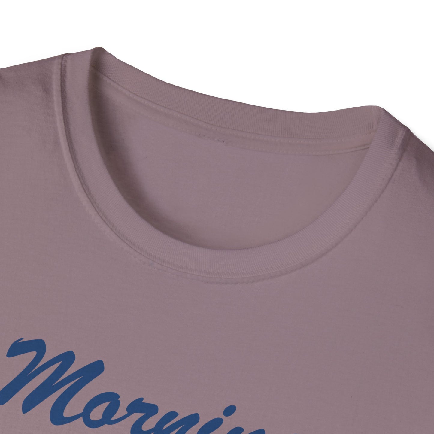 Funny Morning Wood Unisex T-Shirt - Softstyle Graphic Tee for Nature Lovers