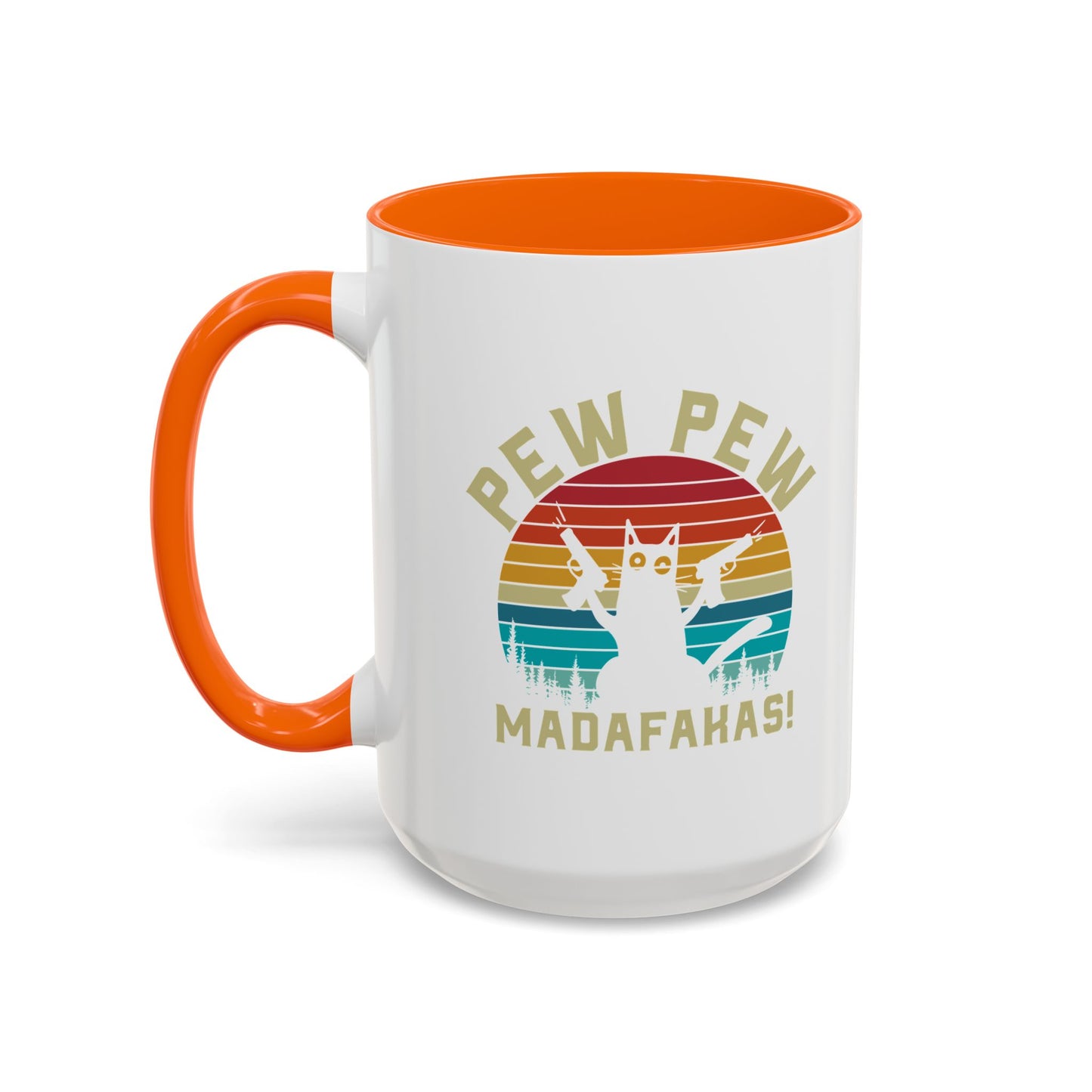 Fun Pew Pew Coffee Mug - 11 & 15oz - Perfect for Cat Lovers