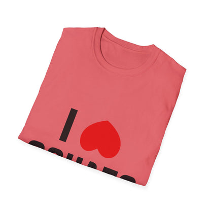 I Love Squats Unisex Softstyle T-Shirt - Perfect for Fitness Enthusiasts