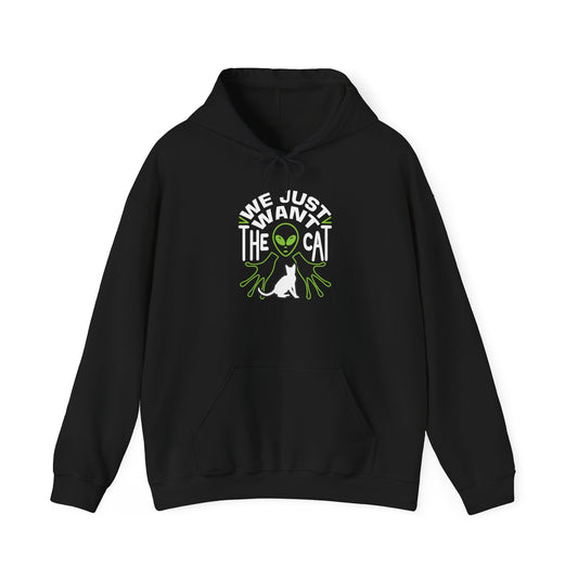 Alien & Cat Hoodie - Unisex Heavy Blend™ Sweatshirt