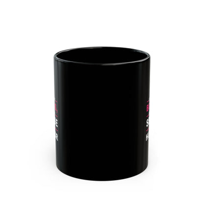 Inspirational Black Mug - "I Lost My Boobs, Not My Sense of Humor" - 11oz & 15oz