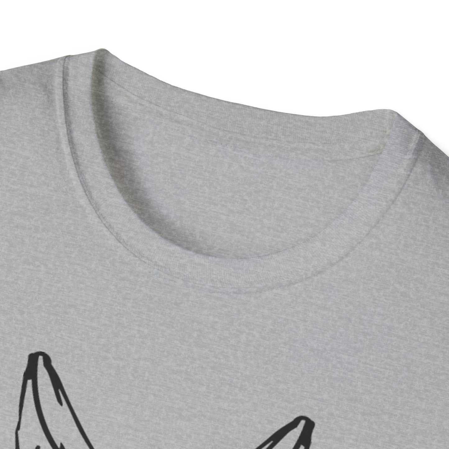 Hip Hop Bunny Graphic T-Shirt - Unisex Softstyle Tee for Music Lovers