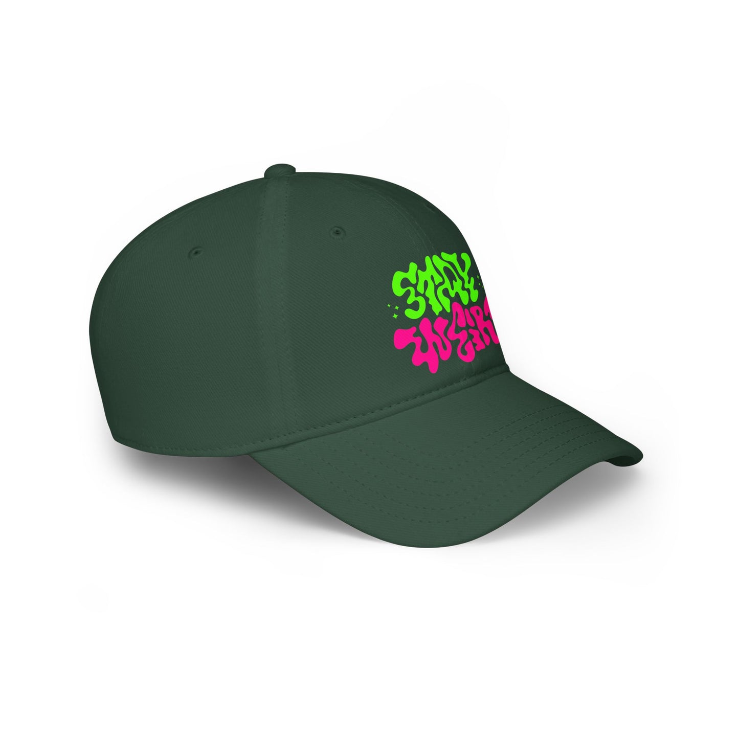 Stay Weird Neon Baseball Cap | Trendy Low Profile Hat for Oddballs & Creatives