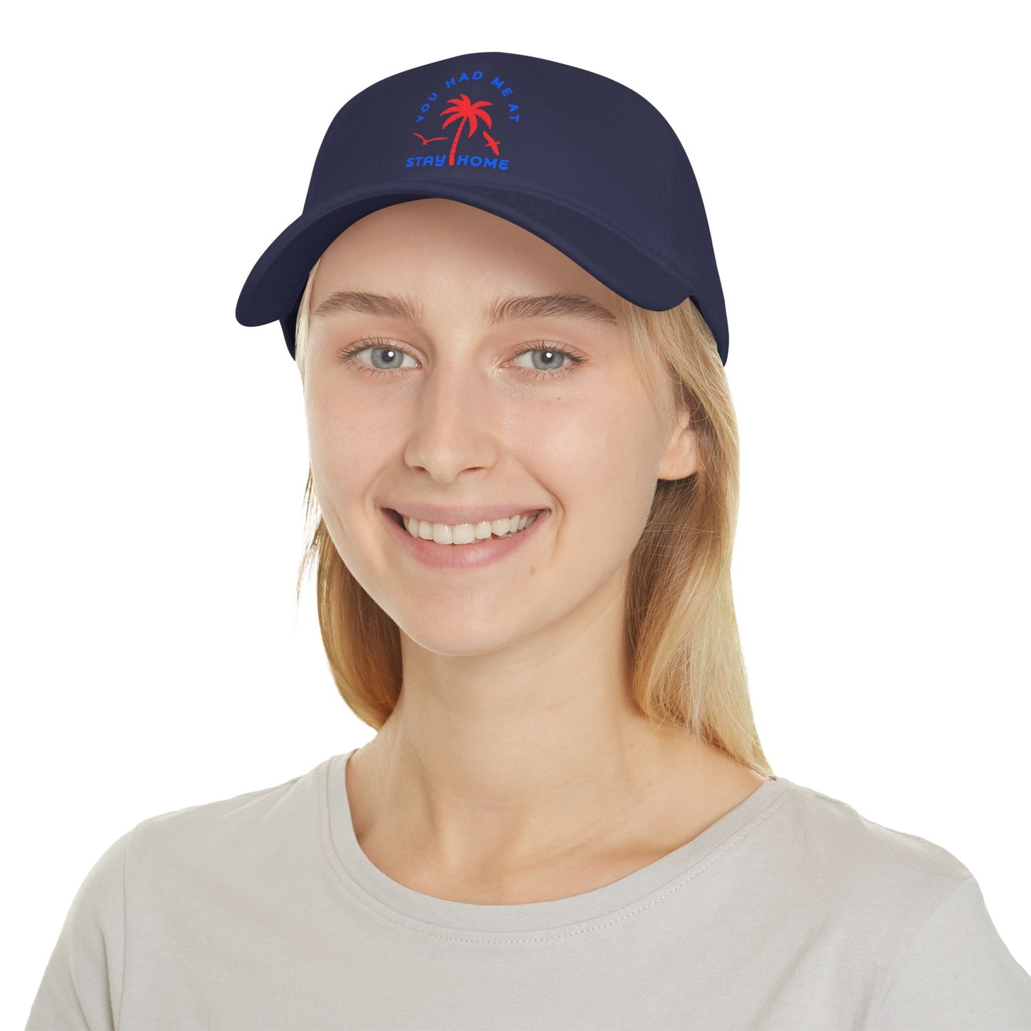 Stay Home Palm Tree Baseball Cap - Casual Summer Hat