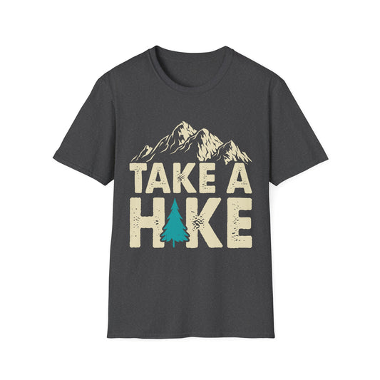 Adventure Ready Unisex Softstyle T-Shirt - "Take A Hike" - Perfect for Nature Lovers and Outdoor Enthusiasts