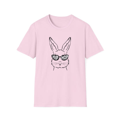 Hip Hop Bunny Graphic T-Shirt - Unisex Softstyle Tee for Music Lovers