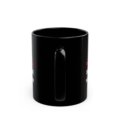 Inspirational Black Mug - "I Lost My Boobs, Not My Sense of Humor" - 11oz & 15oz