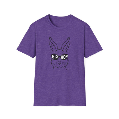 Hip Hop Bunny Graphic T-Shirt - Unisex Softstyle Tee for Music Lovers