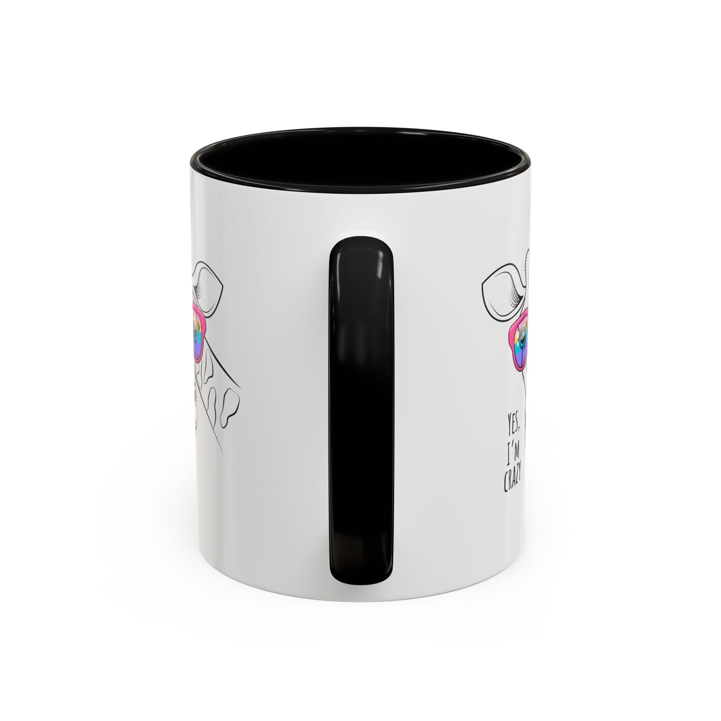 Funny Giraffe Coffee Mug - "Yes, I'm Crazy" - Perfect Gift for Animal Lovers