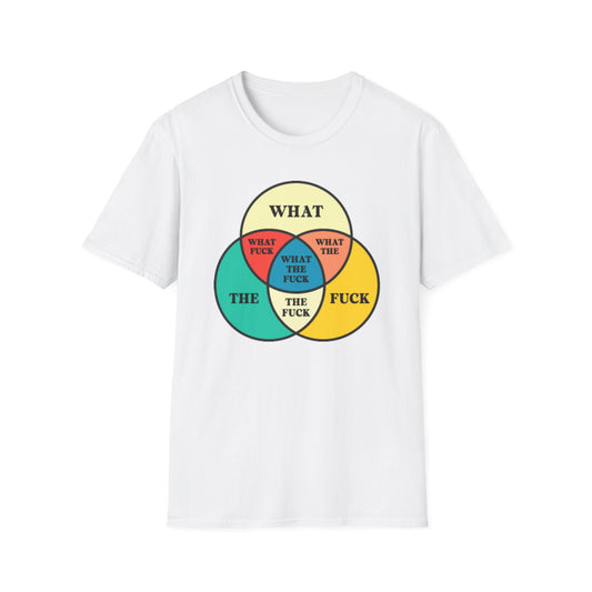 Funny Venn Diagram Unisex T-Shirt - What the F*** Design