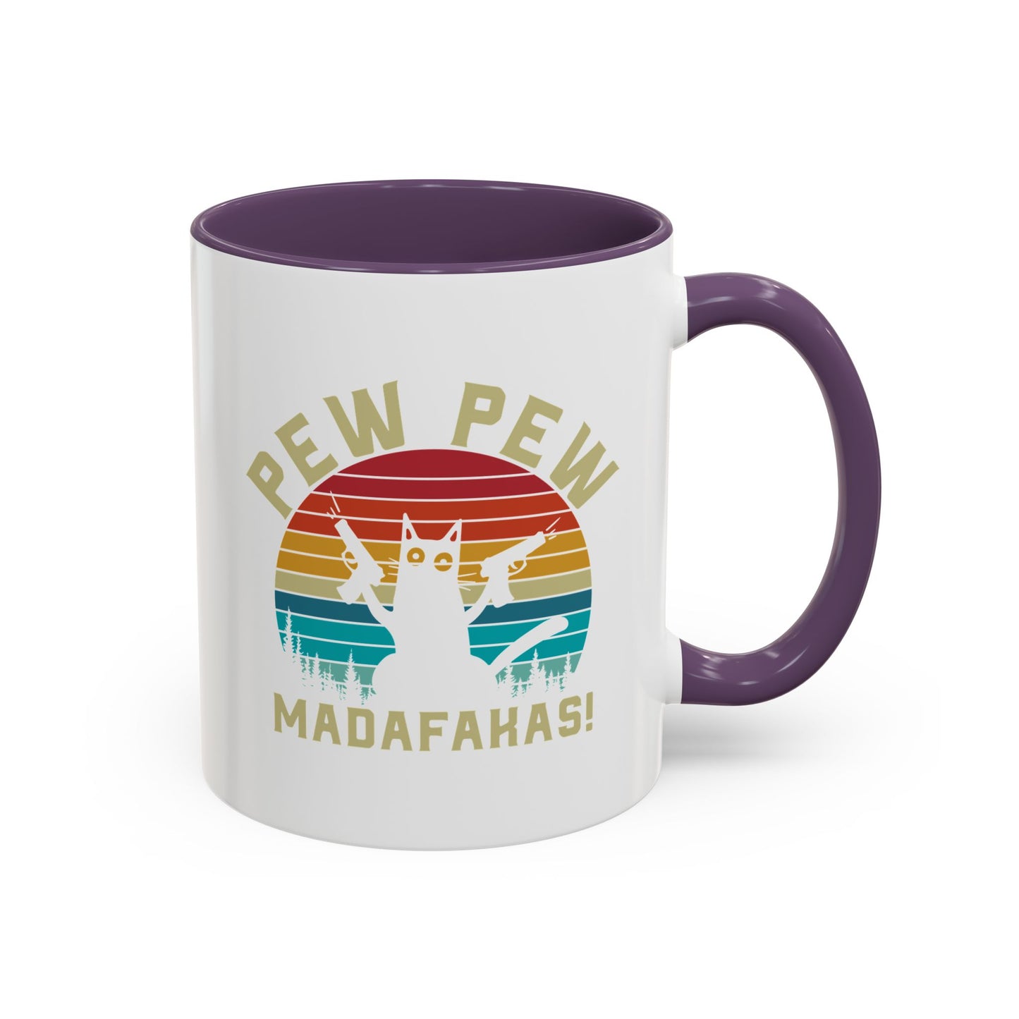 Fun Pew Pew Coffee Mug - 11 & 15oz - Perfect for Cat Lovers
