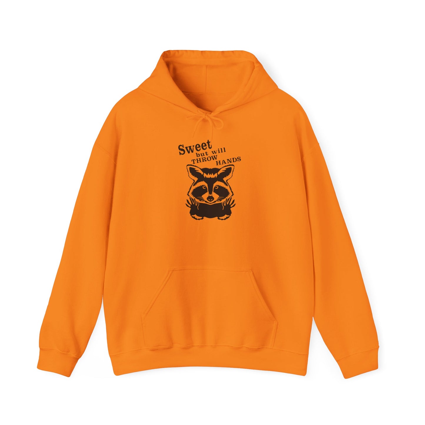 Sweet Raccoon Unisex Hooded Sweatshirt - Cozy & Playful Design