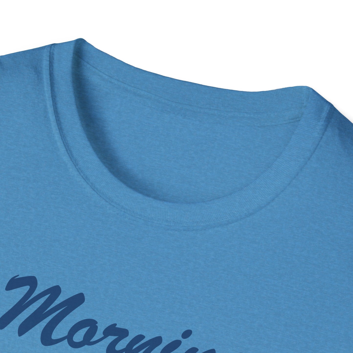 Funny Morning Wood Unisex T-Shirt - Softstyle Graphic Tee for Nature Lovers