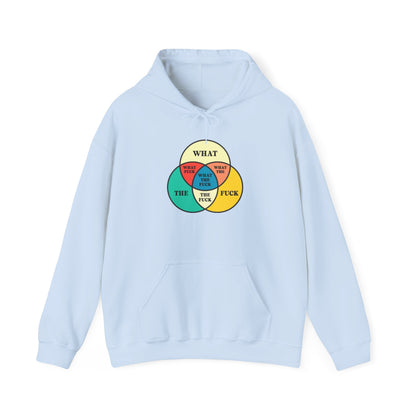 Funny Venn Diagram Hoodie - Unisex Heavy Blend™ - What The F*** Design