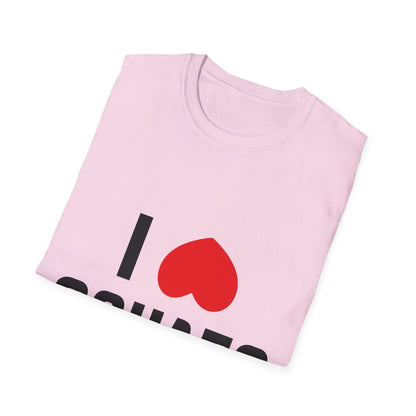 I Love Squats Unisex Softstyle T-Shirt - Perfect for Fitness Enthusiasts