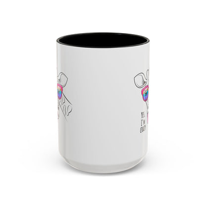 Funny Giraffe Coffee Mug - "Yes, I'm Crazy" - Perfect Gift for Animal Lovers
