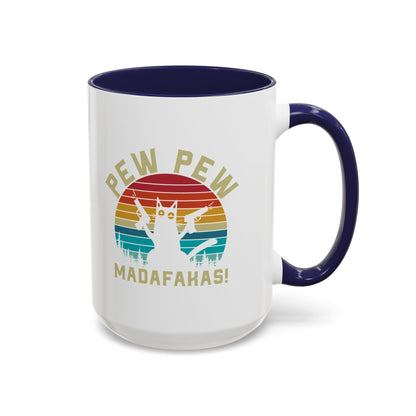 Fun Pew Pew Coffee Mug - 11 & 15oz - Perfect for Cat Lovers