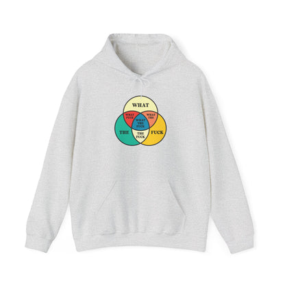 Funny Venn Diagram Hoodie - Unisex Heavy Blend™ - What The F*** Design