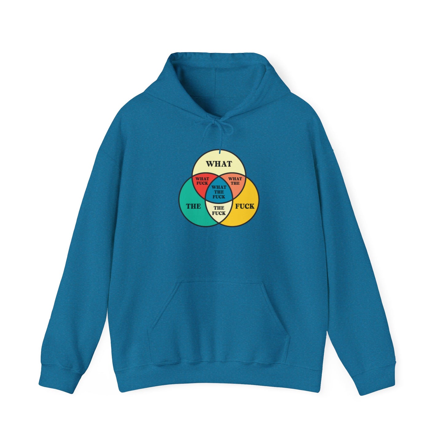 Funny Venn Diagram Hoodie - Unisex Heavy Blend™ - What The F*** Design