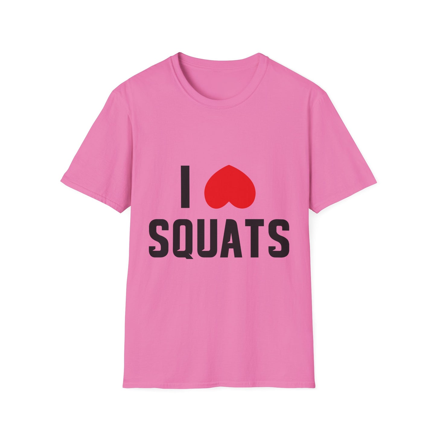 I Love Squats Unisex Softstyle T-Shirt - Perfect for Fitness Enthusiasts
