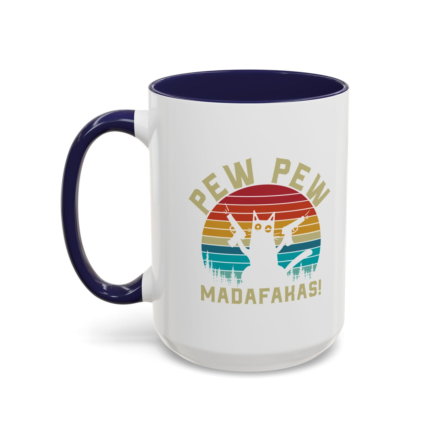 Fun Pew Pew Coffee Mug - 11 & 15oz - Perfect for Cat Lovers