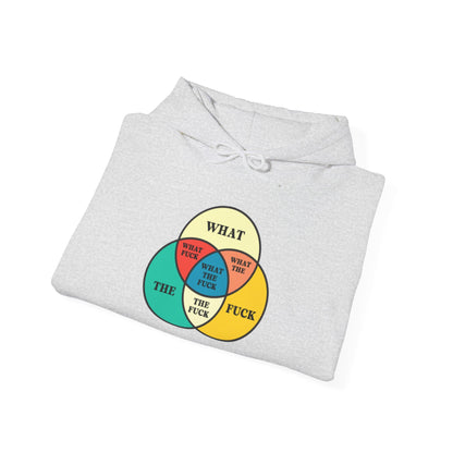 Funny Venn Diagram Hoodie - Unisex Heavy Blend™ - What The F*** Design