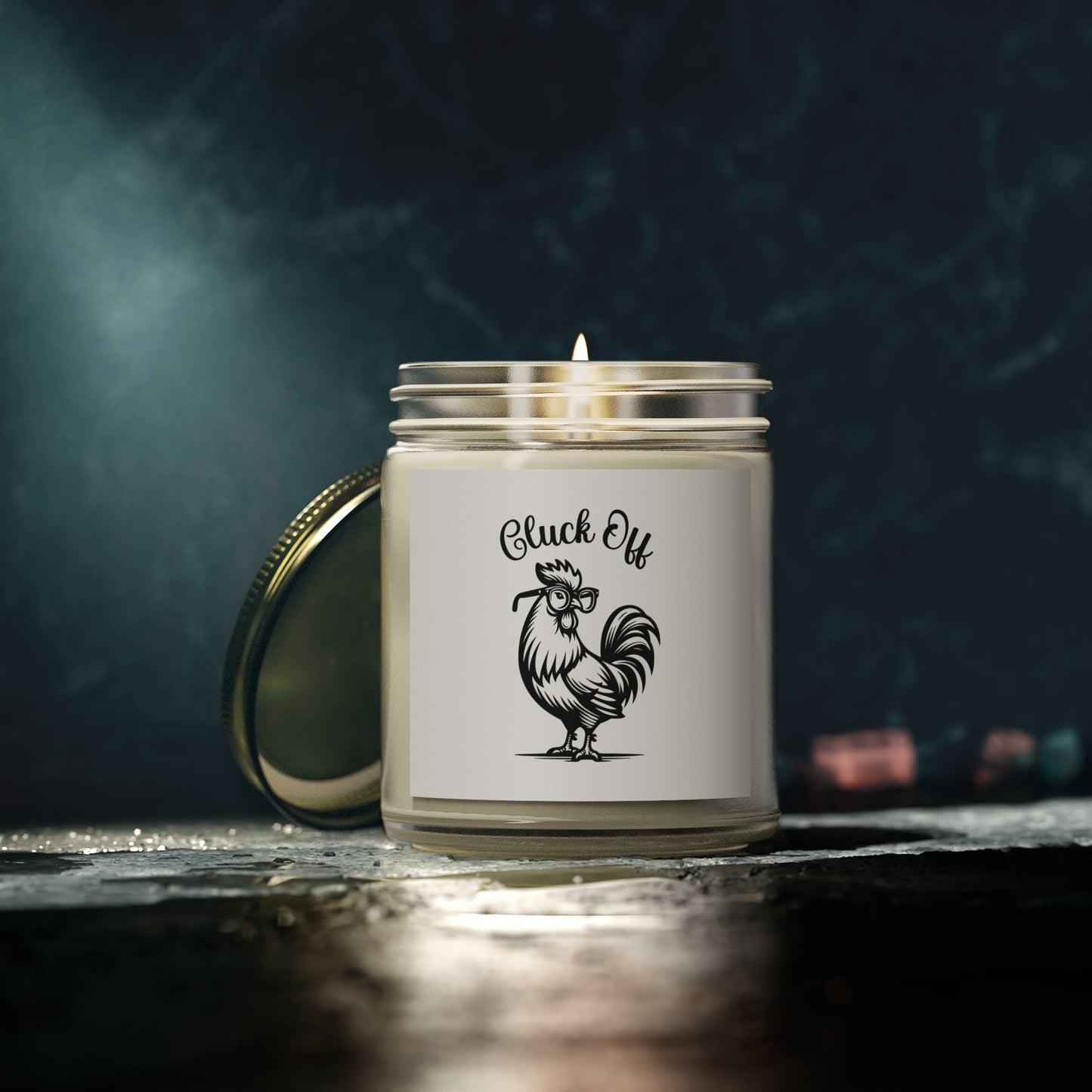 Cluck Off Scented Candle - Coconut Apricot Wax (4oz & 9oz)