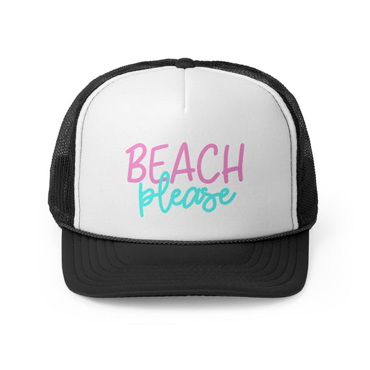 Beach Please Trucker Cap - Summer Style for Sun Lovers