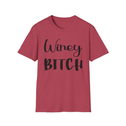 Winey Bitch Unisex Softstyle T-Shirt - Perfect for Wine Lovers & Fun Gatherings