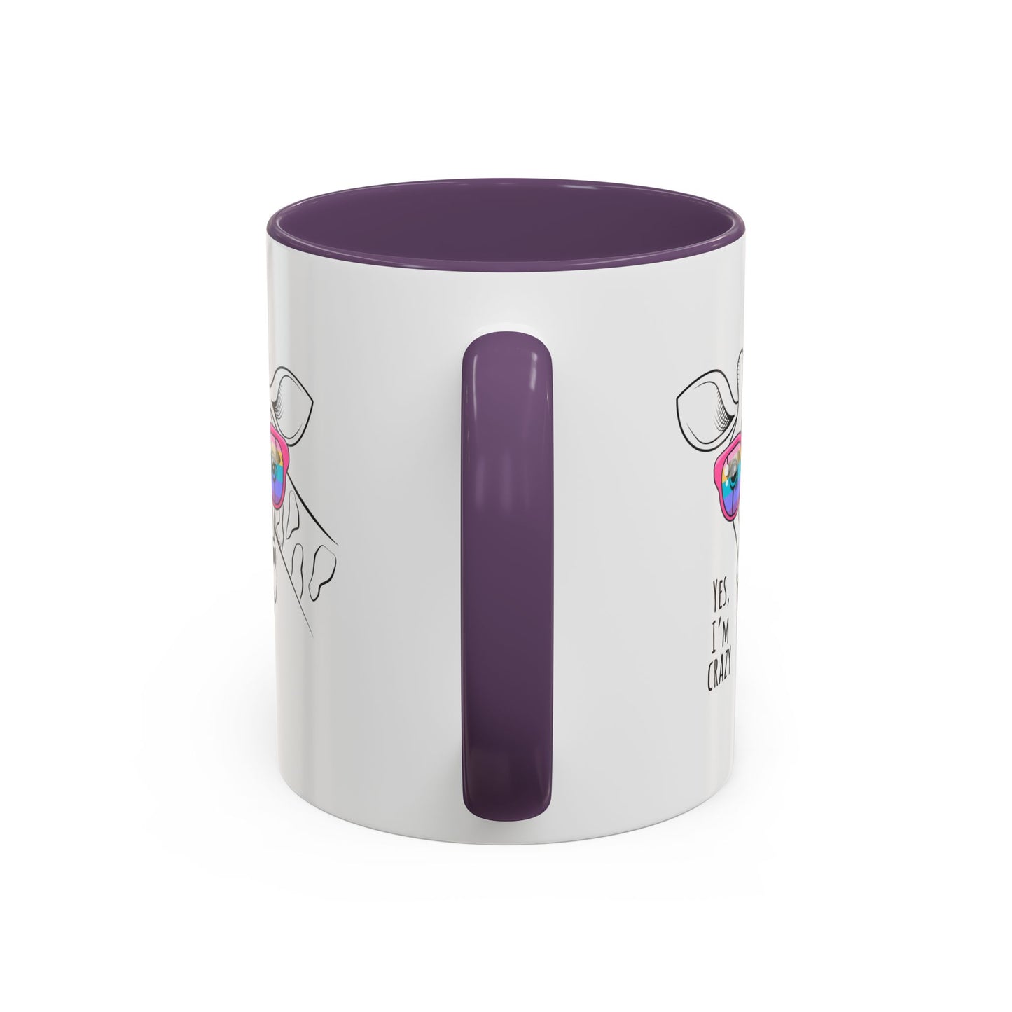 Funny Giraffe Coffee Mug - "Yes, I'm Crazy" - Perfect Gift for Animal Lovers
