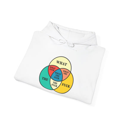Funny Venn Diagram Hoodie - Unisex Heavy Blend™ - What The F*** Design