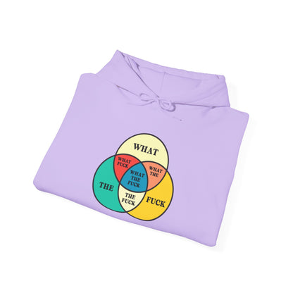Funny Venn Diagram Hoodie - Unisex Heavy Blend™ - What The F*** Design