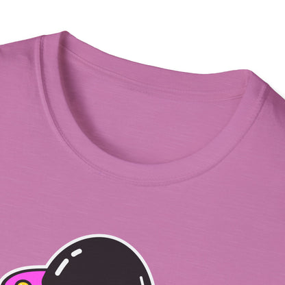 UFO Alien Smile Graphic T-Shirt | Fun Unisex Softstyle Tee for Casual Wear