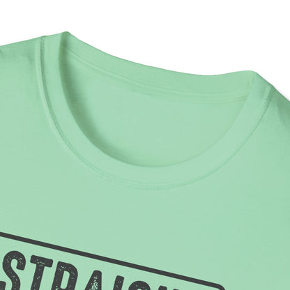 Straight Outta Money Unisex Softstyle T-Shirt | Funny Casual Tee for Budgeting Enthusiasts
