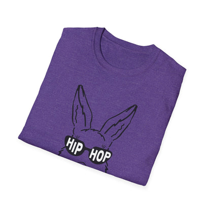 Hip Hop Bunny Graphic T-Shirt - Unisex Softstyle Tee for Music Lovers