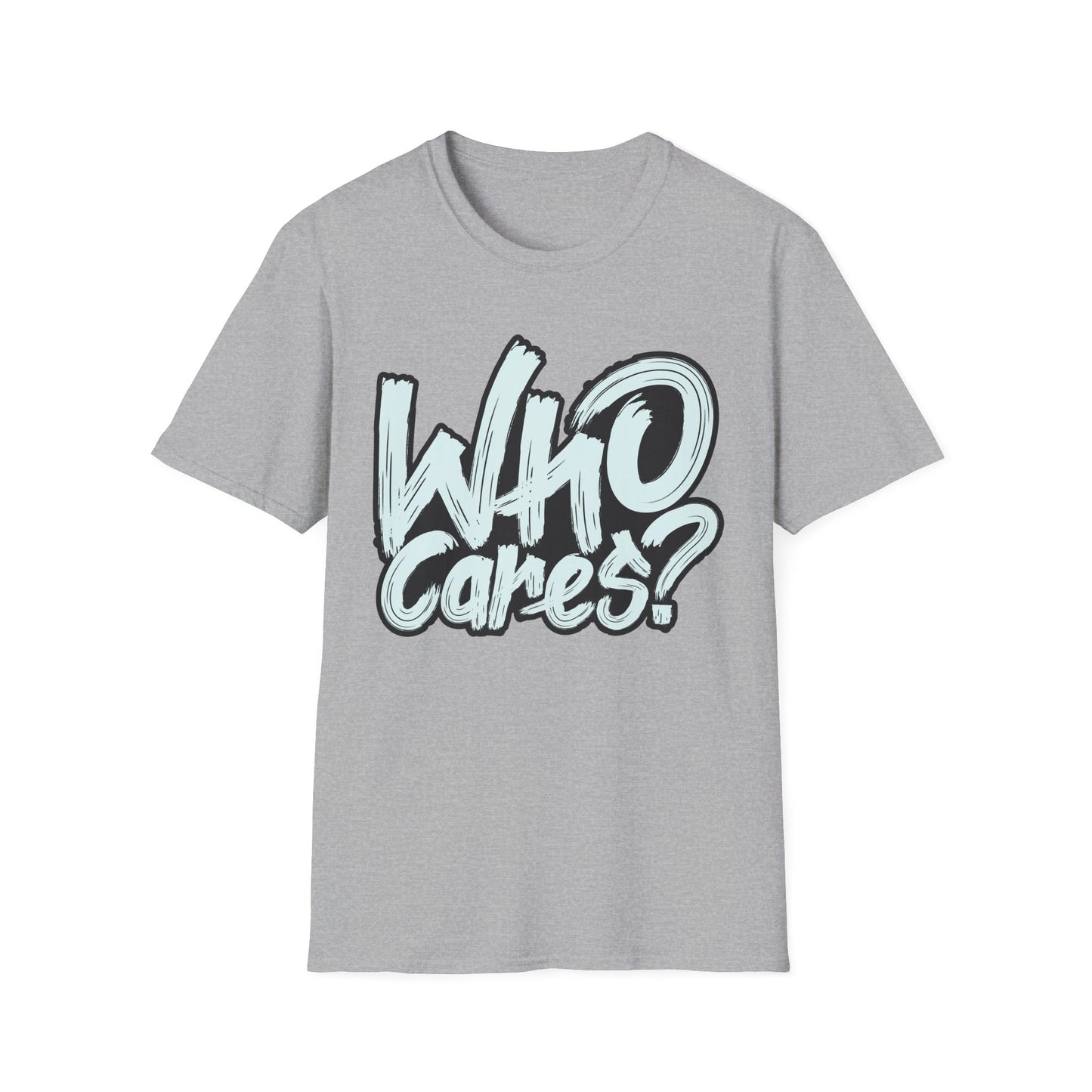 Unisex 'Who Cares?' Graphic T-Shirt - Fun & Casual Tee for Everyday Wear