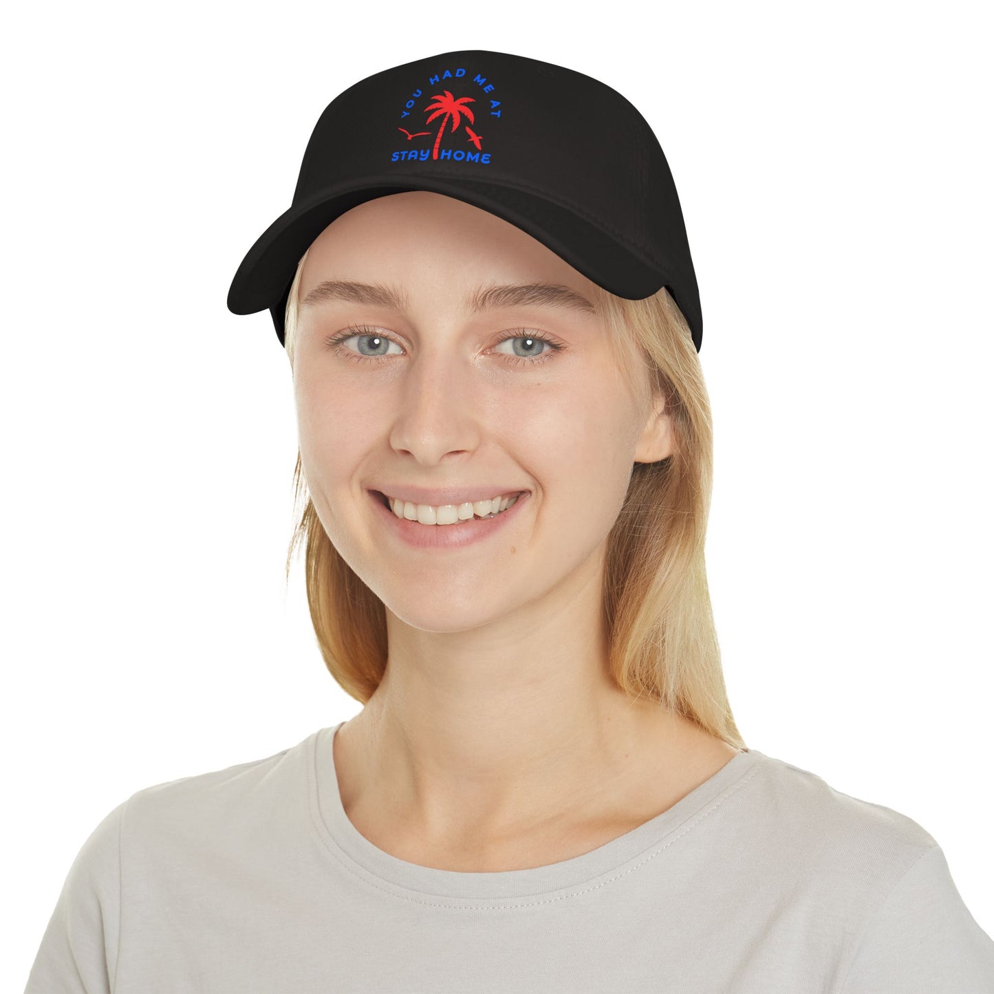 Stay Home Palm Tree Baseball Cap - Casual Summer Hat