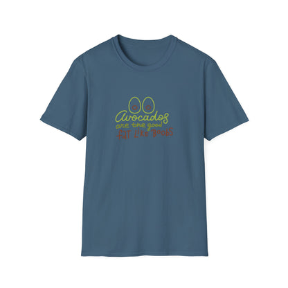 Funny Avocado T-Shirt - 'Avocados are the good fat like boobs'