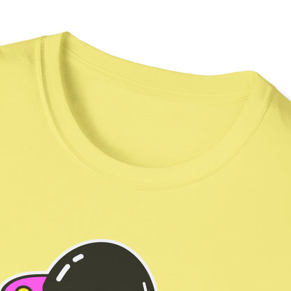 UFO Alien Smile Graphic T-Shirt | Fun Unisex Softstyle Tee for Casual Wear