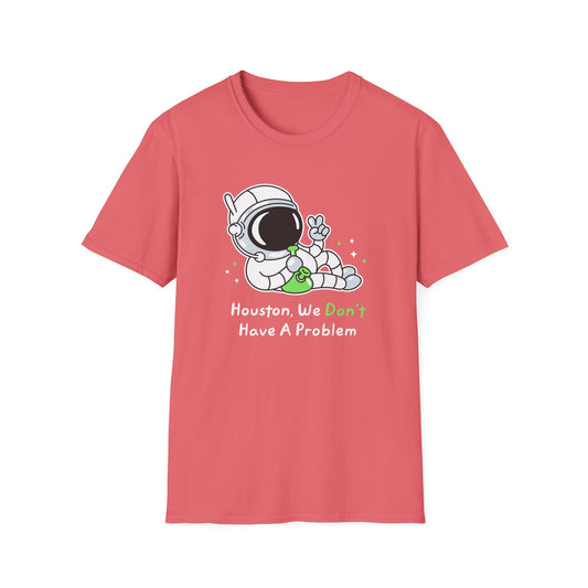 Astronaut Graphic T-Shirt - "Houston, We Don’t Have A Problem" - Unisex Softstyle Tee