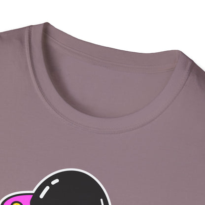 UFO Alien Smile Graphic T-Shirt | Fun Unisex Softstyle Tee for Casual Wear