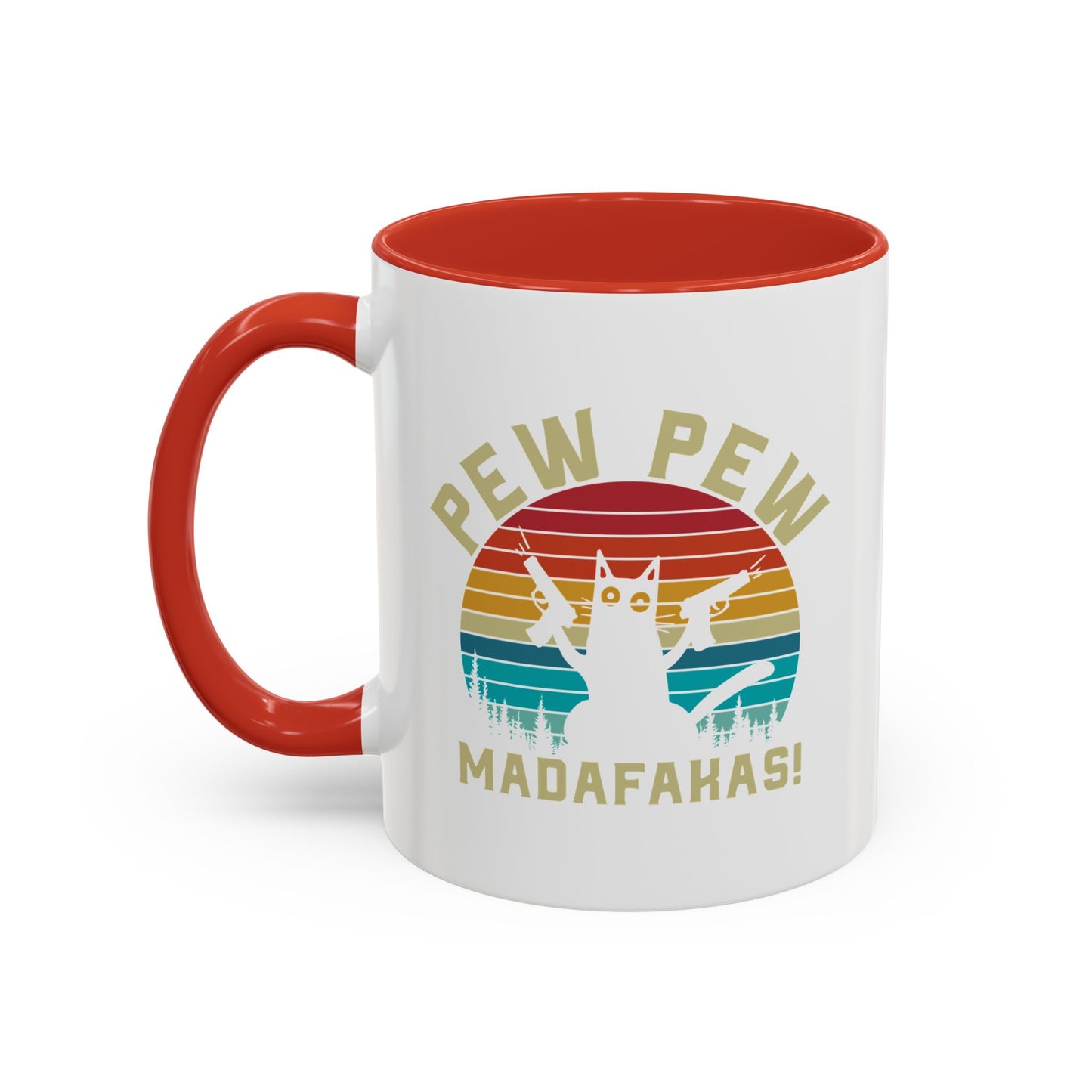 Fun Pew Pew Coffee Mug - 11 & 15oz - Perfect for Cat Lovers
