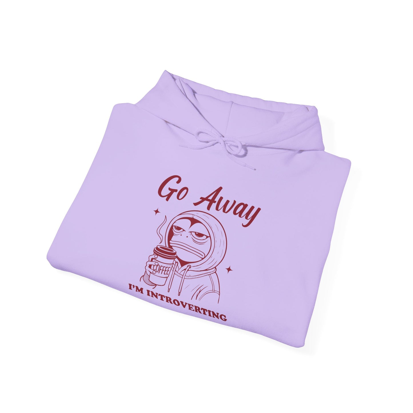 Introvert Hoodie - "Go Away, I'm Introverting" Heavy Blend Sweatshirt