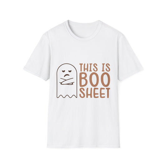 Funny Halloween Unisex T-Shirt - "This is Boo Sheet"