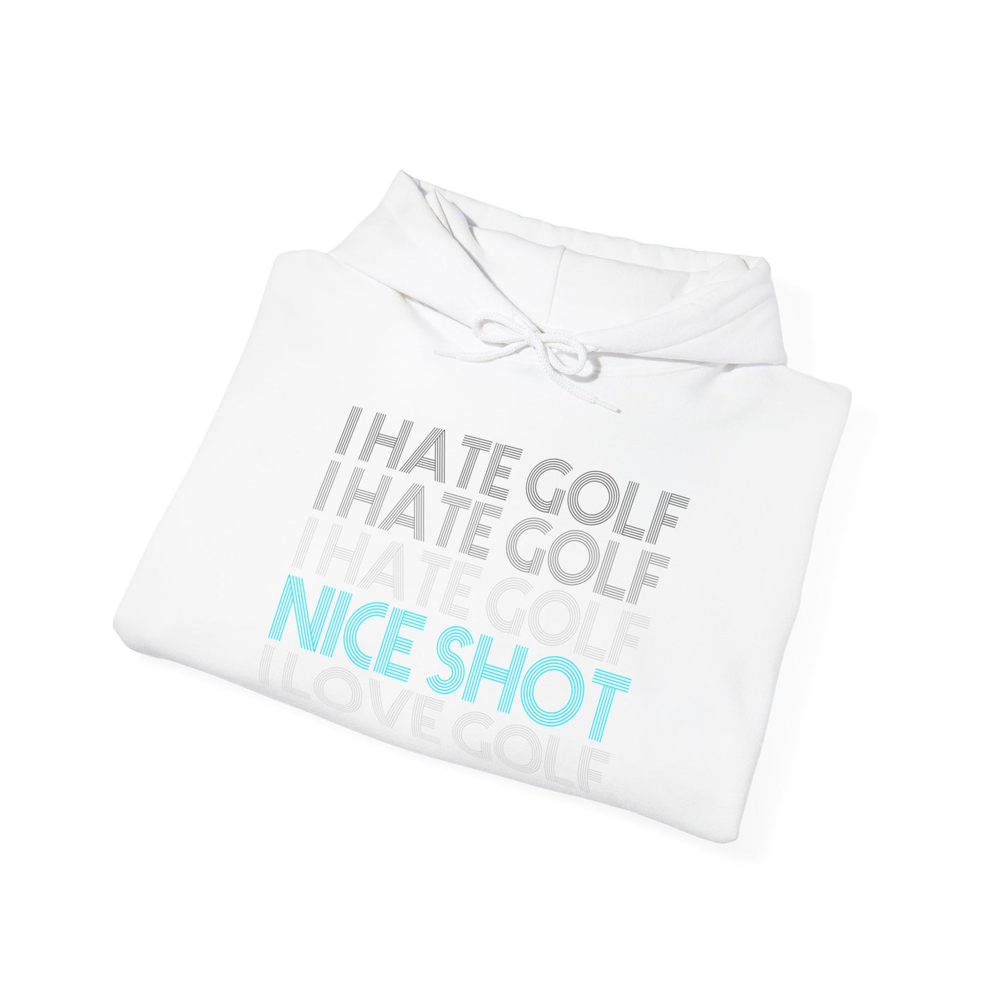 I Hate Golf Unisex Hooded Sweatshirt - Casual Golf Humor Hoodie