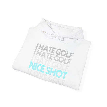 I Hate Golf Unisex Hooded Sweatshirt - Casual Golf Humor Hoodie
