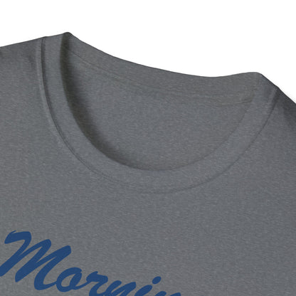 Funny Morning Wood Unisex T-Shirt - Softstyle Graphic Tee for Nature Lovers