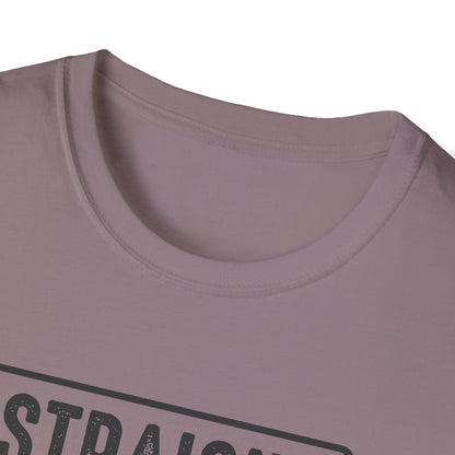 Straight Outta Money Unisex Softstyle T-Shirt | Funny Casual Tee for Budgeting Enthusiasts