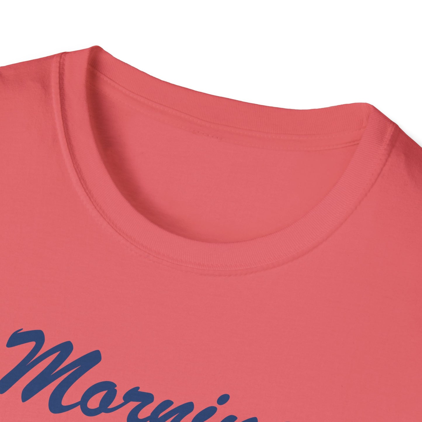 Funny Morning Wood Unisex T-Shirt - Softstyle Graphic Tee for Nature Lovers